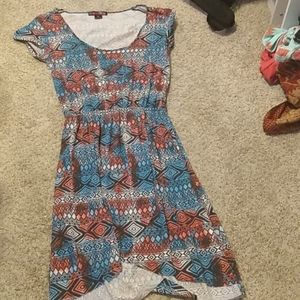 A Rock&roll cowgirl printed m dress